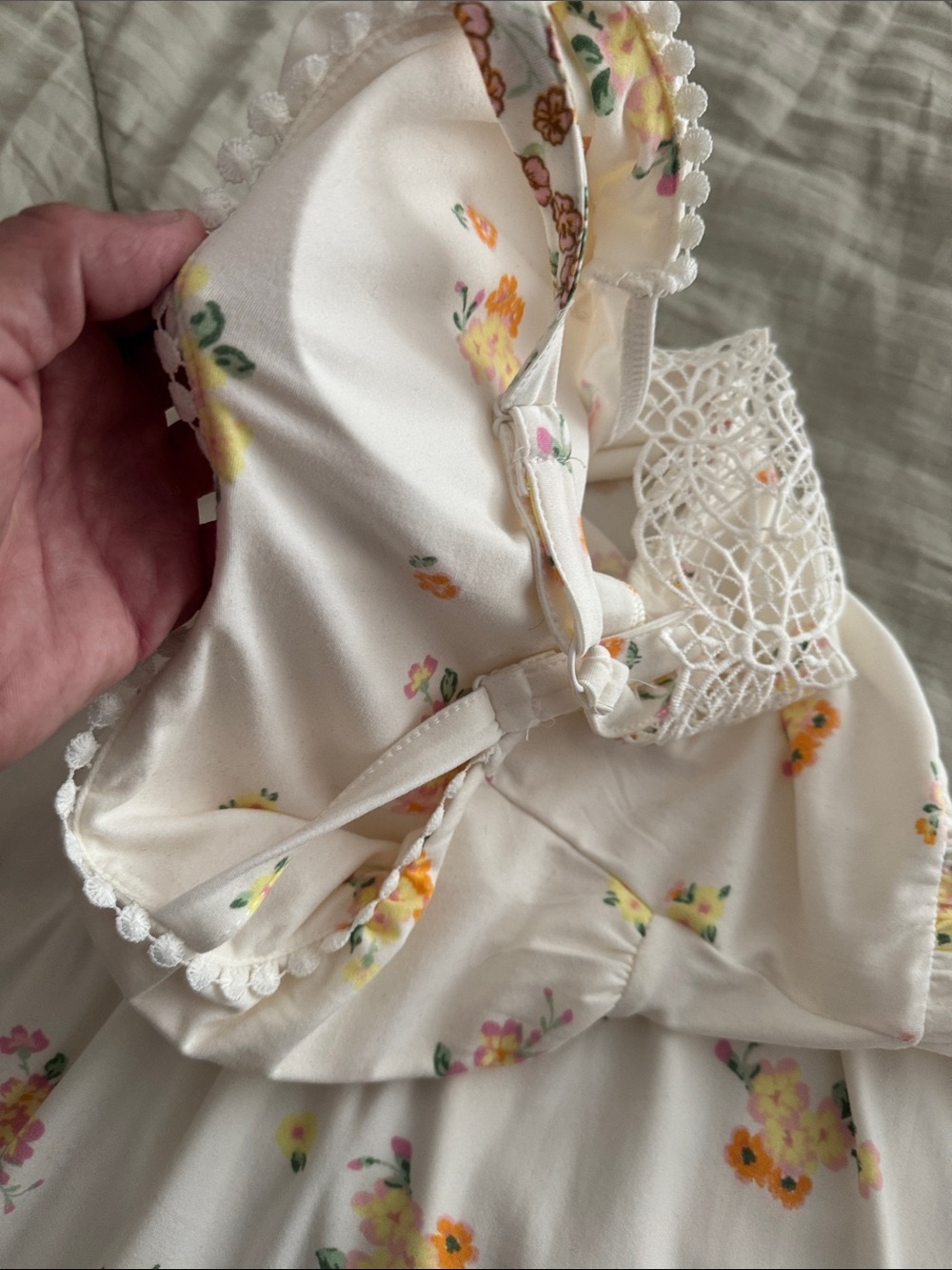 No Boundaries White Floral Mini Dress - Picture 4 of 6